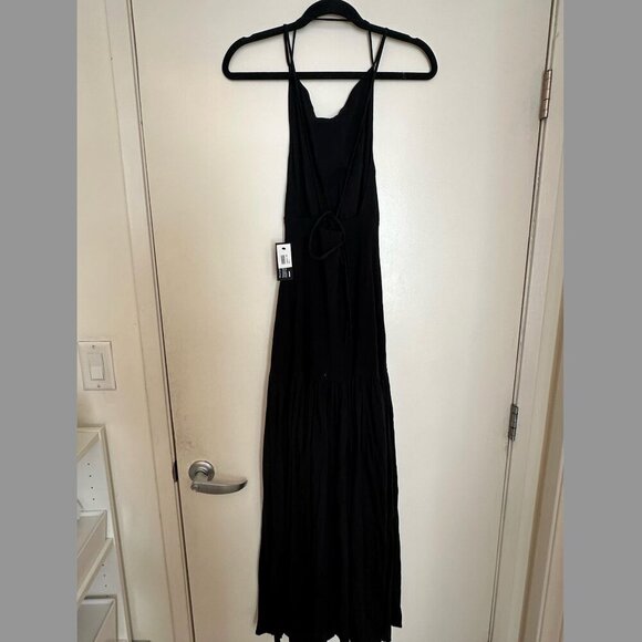 NWT BASSIKE + NET SUSTAIN open-back paneled cotton jersey maxi dress size 2 - Picture 5 of 5